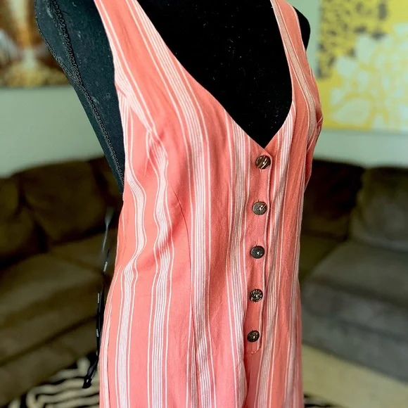 Forever 21 Striped Jumpsuit Size Small NWT - Picture 2 of 11